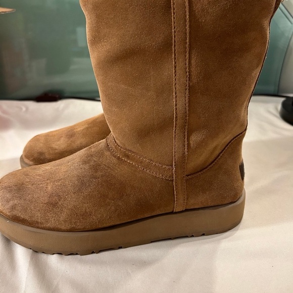 UGG Boots Women 9 Vibram Brown Suede Arctic Grip Waterproof - Picture 2 of 12